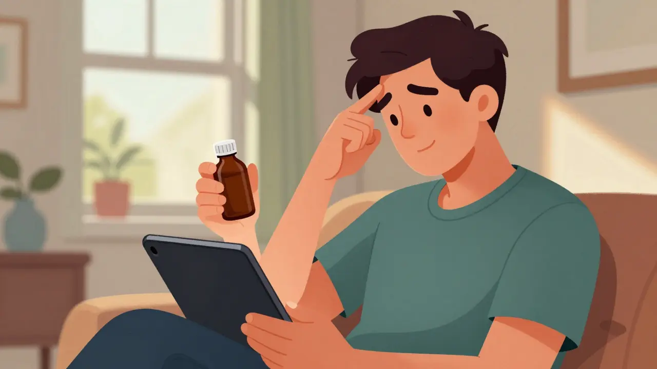 A person feeling relieved after finding affordable medication