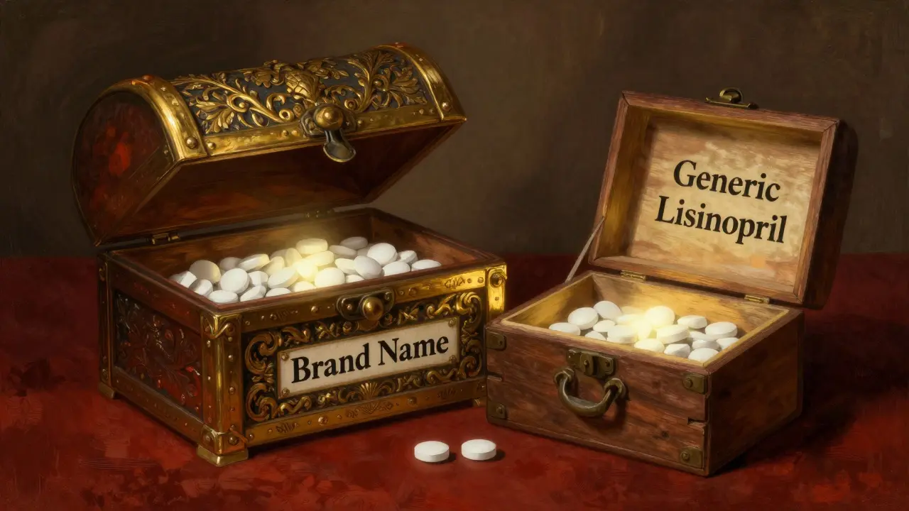 Comparison of brand name and generic medication boxes